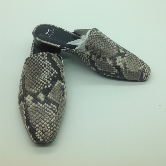 Marc Fisher Slip on Mule Black Snake Print - Picture 3 of 5